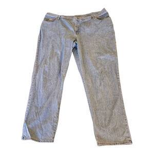 Riders by Lee Women’s 20W Light Wash Straight Leg Jeans Mid Rise Classic Denim